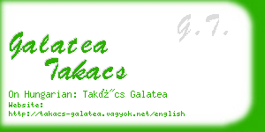 galatea takacs business card